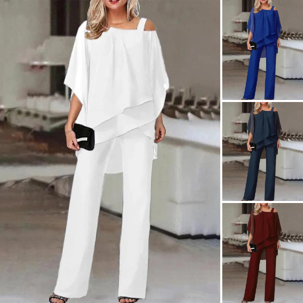 SARA | ELEGANT OFF-THE-SHOULDER TWO-PIECE SET WITH TUMMY COVERAGE