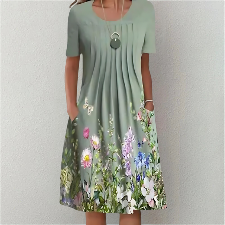 LESLIE | ELEGANT TUMMY-COVERAGE DRESS