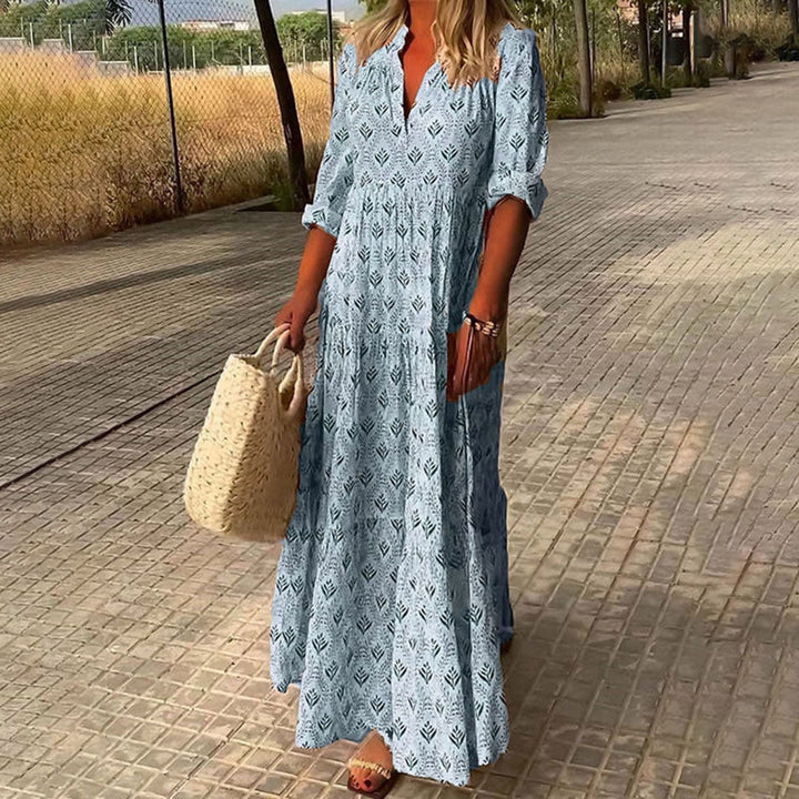 CLARISSA | ELEGANT BOHO MAXI DRESS WITH FLATTERING SILHOUETTE