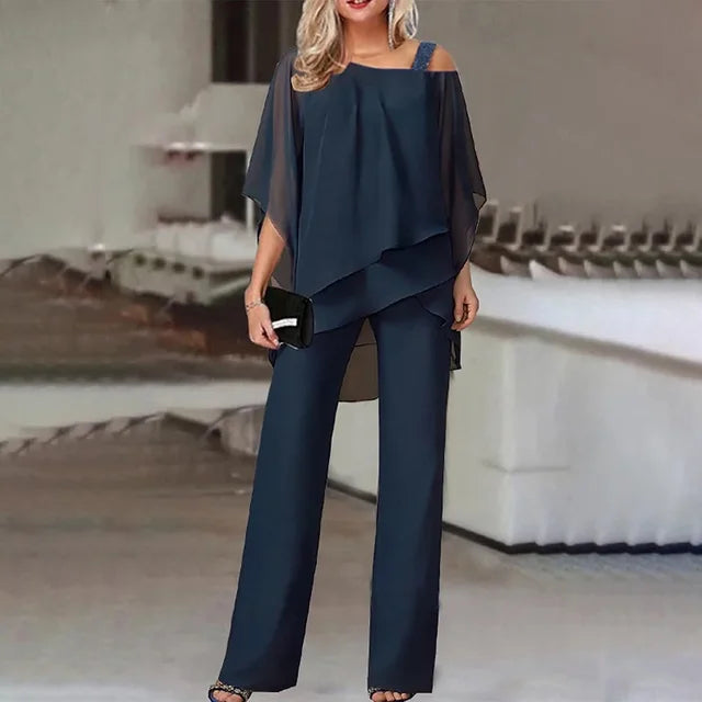 SARA | ELEGANT OFF-THE-SHOULDER TWO-PIECE SET WITH TUMMY COVERAGE
