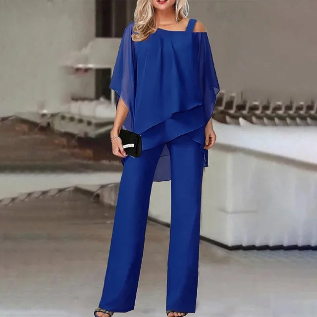 SARA | ELEGANT OFF-THE-SHOULDER TWO-PIECE SET WITH TUMMY COVERAGE