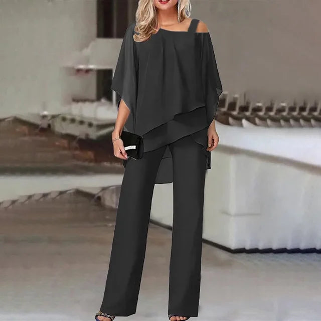 SARA | ELEGANT OFF-THE-SHOULDER TWO-PIECE SET WITH TUMMY COVERAGE