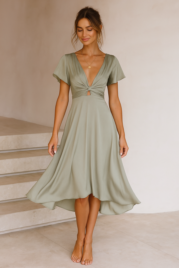 ELENA | ELEGANT SUMMER DRESS WITH FLUID SILHOUETTE