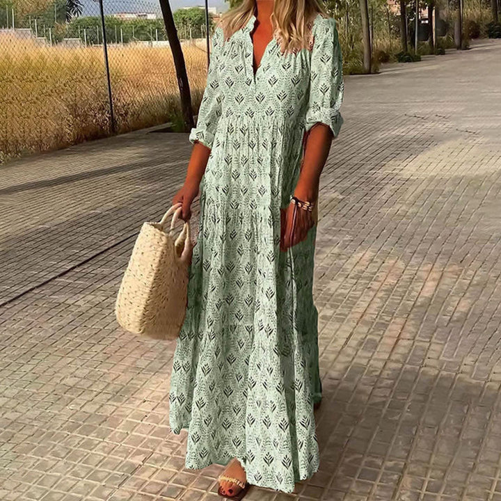 CLARISSA | ELEGANT BOHO MAXI DRESS WITH FLATTERING SILHOUETTE
