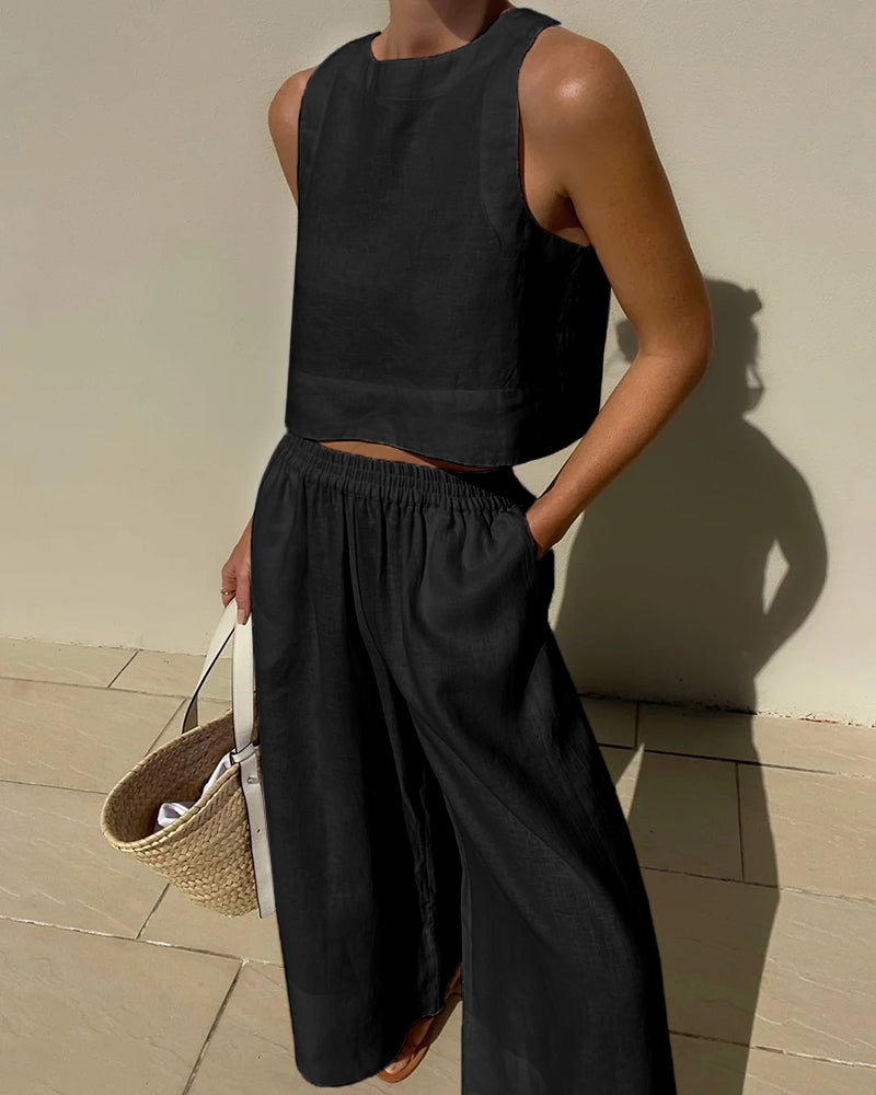 AMELIA | ELEGANT TUMMY-COVERAGE TWO-PIECE SET