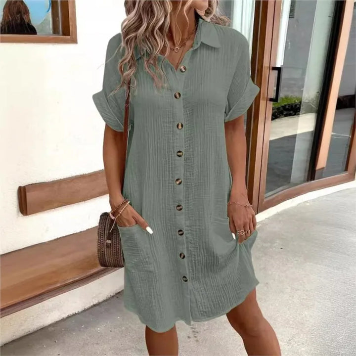 EMILY | ELEGANT TUMMY-COVERAGE SUMMER DRESS