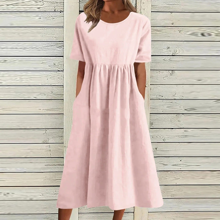 HEATHER | ELEGANT VINTAGE TUMMY-COVERAGE DRESS